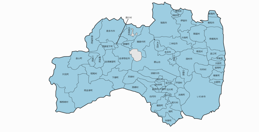 福島県内廃食用油回収地図