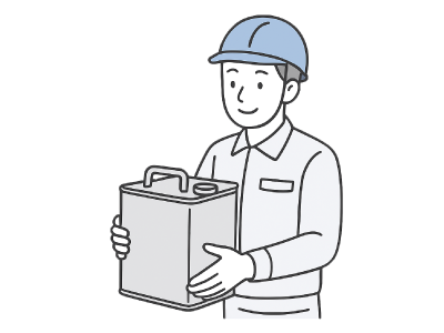 STEP4:スタッフが油を回収