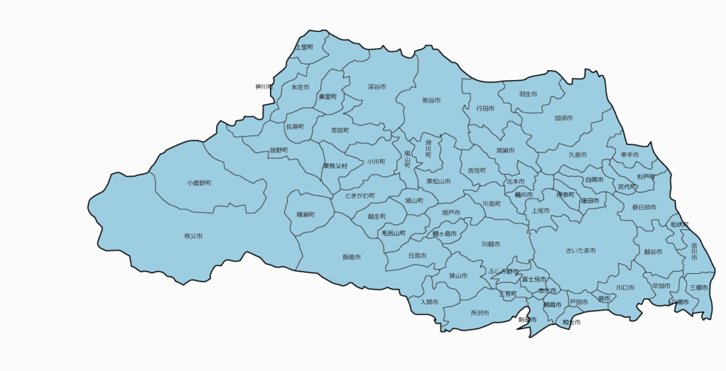 埼玉県内廃食用油回収地図