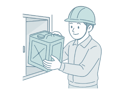 STEP3:予定日にスタッフが回収に伺います